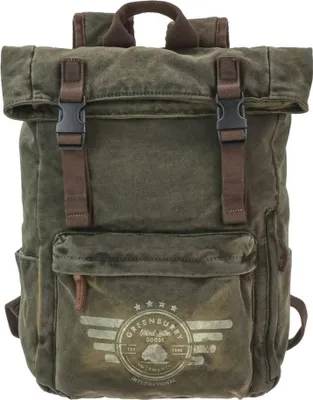Produktbild von Greenburry Rucksack Canvas 36x41cm "Aviator" Explorer No.1 khaki