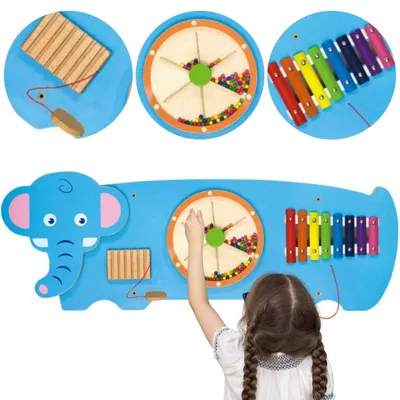 Immagine prodotto di VIGA Tavolo sensoriale e manipolativo Elefantino  Montessori