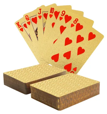Image de Jeu de cartes de poker, en plastique résistant à l'eau, comprenant 54 cartes, idéal pour les soirées jeux