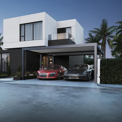 Immagine prodotto di Carport doppio in alluminio Weide | 6 x 5,3 m | Garage antracite | Copertura per auto