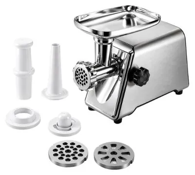 Produktbild von Verk 07557 Elektrischer Fleischwolf 800 W, 3 Siebe, Wurstfüller, Edelstahl