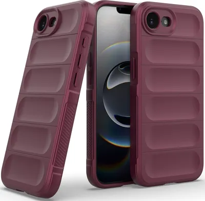 Produktbild von Handyhülle für iPhone 16e/iPhone 17e Weich TPU Silikon Stossfest Anti-rutsch Hülle bordeaux