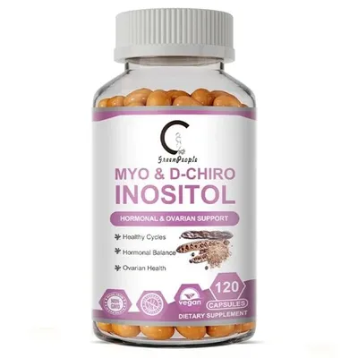 Immagine prodotto di Myo & D-Chiro Inositolo (120 capsule) integratore alimentare, salute delle donne, equilibrio ormonale, fertilità, sistema immunitario