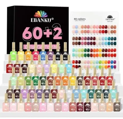 Zdjęcie produktu dla Lakiery żelowe 60 kolorów zestaw do manicure domu DIY 15ML