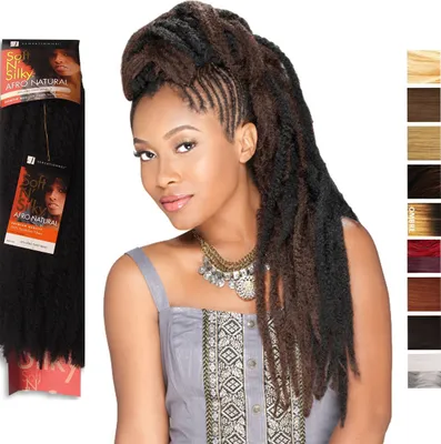 Produktbild von Sensationnel Syn. Afro Twist Braid Braids, Farbe:F1B/99J (Schwarz+Rot-Violett)