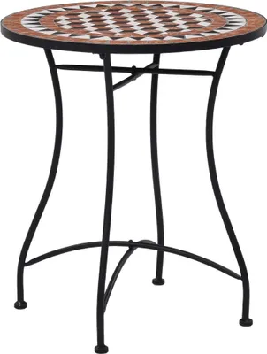 Produktbild von Bistrotisch Mosaik Keramik Braun 60 cm
