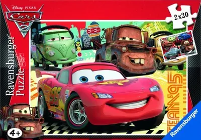 Produktbild von Ravensburger 09169 - Disney Cars 2: Neue Abenteuer - 2 x 20 Teile Puzzle