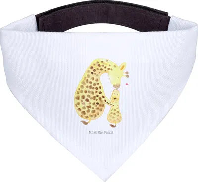 Produktbild von Mr. & Mrs. Panda Hund Halstuch Giraffe Kind - Weiß - Geschenk, Sohn, Hunde-Halstuch, Hunde, Mutter, Hundehalstuch, Tuch, Mama, Afrika, Tochter, Lieblingsmensch