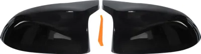 Produktbild von Paar Links Rechts Seite Ansicht Spiegel Abdeckung Kappen Ersatz für BMW X5 F15 X6 F16 X3 F25 LCI X4 F26 2014-2018 Tür Flügel Spiegel Kappe Glanz Schwarz