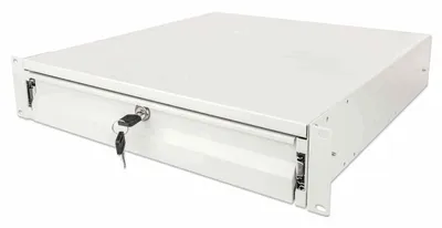Image de INTELLINET 19" Schublade 2HE abschließbar 466mm tief grau