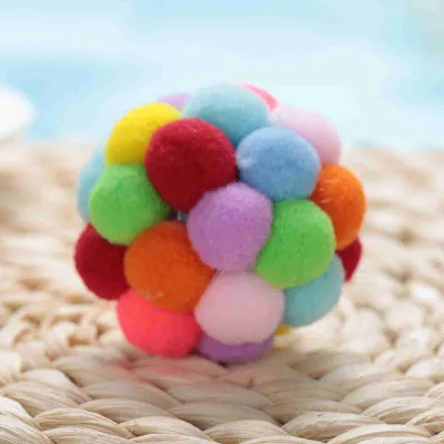 Image de Animal de compagnie, balle en peluche colorée, chien, chat, S, jouet d'entraînement interactif