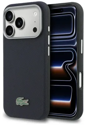 Obrázok produktu pre Puzdro Lacoste Semi Wrap Petit Pique pre iPhone 17 Pro v tmavomodrej farbe