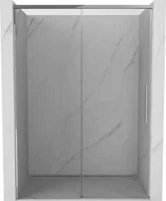 Produktbild von Mexen Rox Schiebetüren für Dusche 160 cm, transparent, Chrom - 8C2-160-000-01-00