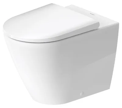 Obrázek produktu pro DURAVIT Volně stojící klozet D-Neo Otevřený splachovací okraj bílý lesklý bez WC sedátka 2003090000