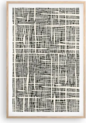 Produktbild von Gerahmtes Poster - Rahmen in heller Eiche - Textur Muster Stück - 61x91,5 cm - Wand Bild - Wanddeko - Wandbilder - Kunstposter - Wandposter - Bilderrahmen - Bilder - Kunstdruck - P2NPA61x91-4926