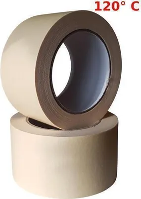 Produktbild von Profi-Plus Feinkrepp Abdeckband 60mm x 50m, 18 Rollen Weiß – Perfekt für Malerarbeiten, hitzebeständig bis 120°C