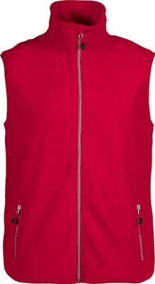 Produktbild von Sideflip Fleece-Weste, Rot, aus 100% Polyester, 280 g/m², mit zwei Seitentaschen