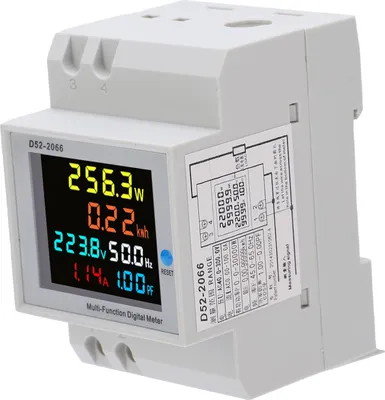 Obrázok produktu pre D522066 Domáci elektromer na koľajnicu, 220 V, inteligentný jednofázový elektromer, AC 40,0300,0 V