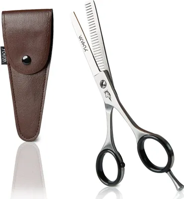 Produktbild von Effilierschere in Frisierschere Profiqualität Edelstahl scharf inkl. Etui für