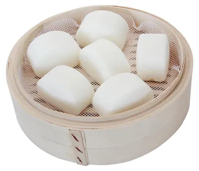 5 Silikon-Dampfmatten, antihaftbeschichtet, 32 cm, für Bambusdämpfer
