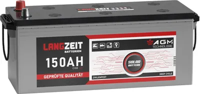 Produktbild von Langzeit AGM Batterie 12V 150AH Solarbatterie Akku Boot Wohnmobil Batterie