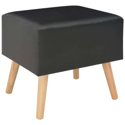 Produktbild von "2026 Aktion"Nachttisch Elegantes Design - Beistelltisch - Nachtschrank - Schwarz 40x35x40 Kunstleder DEMöbel 3866272