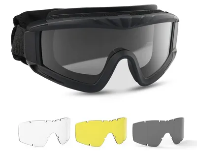 Obrázek produktu pro Ochranné brýle s 3 vyměnitelnými skly, ochrana UV400, určené pro střelbu