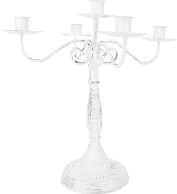 Immagine prodotto di 5 bracci metallo candelabro antiruggine Dampproof ferro portacandele decorativo lussuoso bastone di candela per l'Hotel Weed