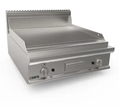 Produktbild von Saro Gasgriddleplatte 800Mm Breit Tischgerät Gerillt Modell Lq / Ftg4Bbr