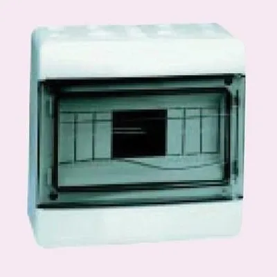 Obrázok produktu pre Povrchová rozvodnica 2x16+8x10mm2, 9 modulov, svorky PE+N s dverami IP55