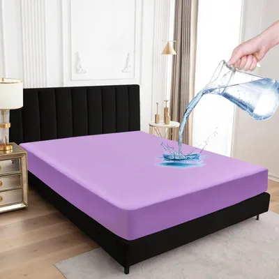 Immagine prodotto di Coprimaterasso impermeabile, 150x200 cm, colore viola