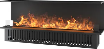 Image de Cheminée À Vapeur Encastrable Inside C1800, Flammes Multicolores, Effet 3D Et Contrôle Par App, Réservoir De 3,6 L - 180 Cm