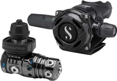 Produktbild von Scubapro Mk25 Evo Din 300 A700 Carbon Tech Tauchregler-set Schwarz Schwarz One Size