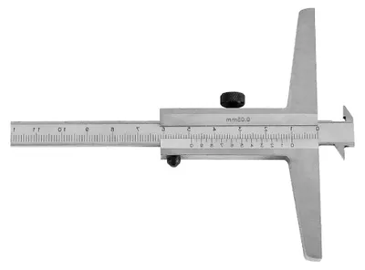Produktbild von Tiefenmessschieber mit Doppelhaken, 300 mm / 0,02 mm