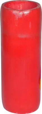 Produktbild von 12x Kerzenhalter Bambus rot ø8x20cm