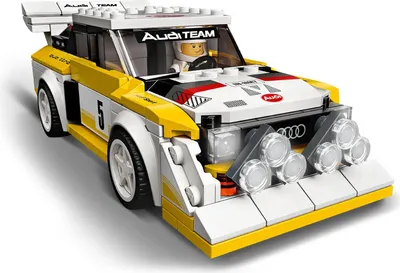 Produktbild von LEGO 76897 Speed Champions 1985 Audi Sport quattro S1, Spielzeugauto für Mädchen und Jungen ab 7 Jahre, Bausatz für Modellauto, Rennauto