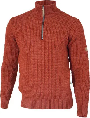 Produktbild von Ivanhoe Pullover Moritz halber Reißverschluss Rot Lehm - 100% Wolle - Rot