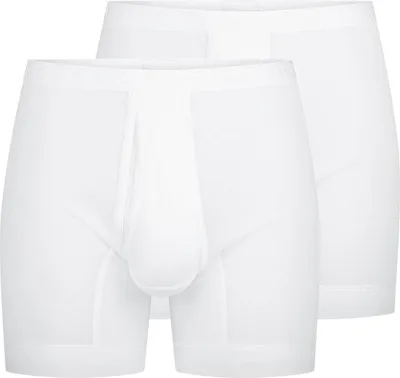 Produktbild von Schiesser 2er Pack Original Classics Feinripp Unterhose kurz Besonders Komfortabel und ohne störende Seitennähte, Mit Eingriff, Hochwertiger Feinripp aus 100% supergekämmter Baumwolle