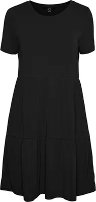 Produktbild von VERO MODA Kurzes Blusenkleid Lockeres Kurzarm Tunika Mini Dress VMFILLI Größe: S