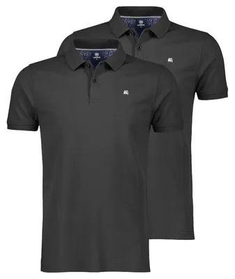 Produktbild von LERROS 2er Pack Basic Poloshirt Hochwertige Baumwolle für optimalen Tragekomfort, Vielseitig kombinierbar für jede Gelegenheit, Stilvolles Design für einen eleganten Look