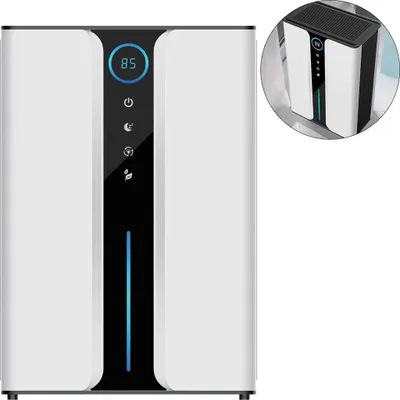 Produktbild von Luftentfeuchter Elektrisch 3L, Kompakter Raumentfeuchter, 1000 ml/Tag, leise 45 dB, Auto-Abschaltung, Intelligenter Entfeuchtermodus, 30šC60 m2