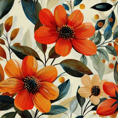 Image de OUTDOOR DEKOSTOFFE OXFORD - Motiv Blumen I DX5305