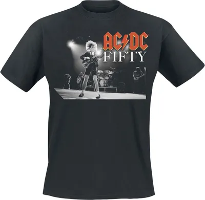Produktbild von AC/DC T-Shirt Herren Fifty Live schwarz Band-Merch, Bands 100% Baumwolle 3XL