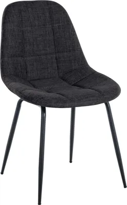 Image de Chaise de salle à manger Gris foncé - Fauteuil - confort durable - revêtement tissu