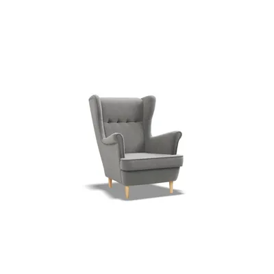 Produktbild von Kindersessel für Kinderzimmer, Ohrensessel für Kinder, bequem, gemütlich, VELO MINI, Grau