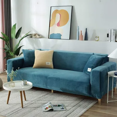 Productafbeelding van Hoogwaardige Velvet Sofa Cover voor 2-Zits Bank