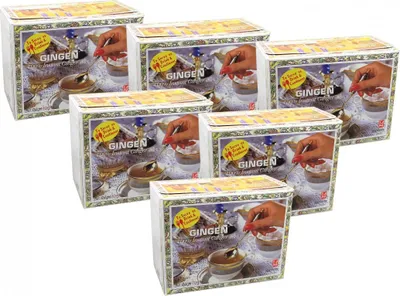 Produktbild von [ 6x 70g ] GINGEN 100% Instant Ingwer Getränk ohne Zuckerzusatz / 100% Instant Ginger Drink