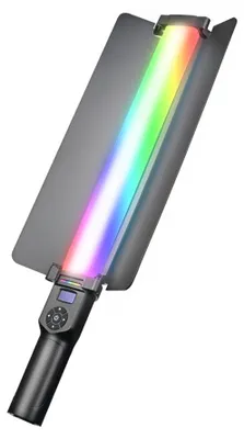 Produktbild von Handheld-RGB-Lichtroehre, LED-Videolichtstab, 30-W-Lichtstab mit Torblende, 2700 KšC8500 K, dimmbar, 20 Lichteffekte, eingebauter Akku fuer Vlog-Live-Streaming, Produktportraetfotografie