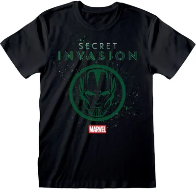 Produktbild von Kurzarm-T-Shirt Marvel Logo Icon Schwarz Uni - XL