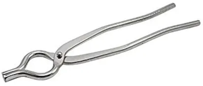 Küchenzange Edelstahl poliert silber 10,4 Inch